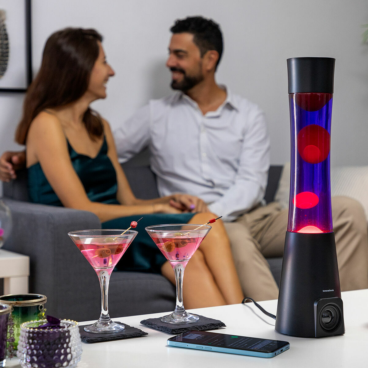 Lámpara de Lava con Altavoz Bluetooth