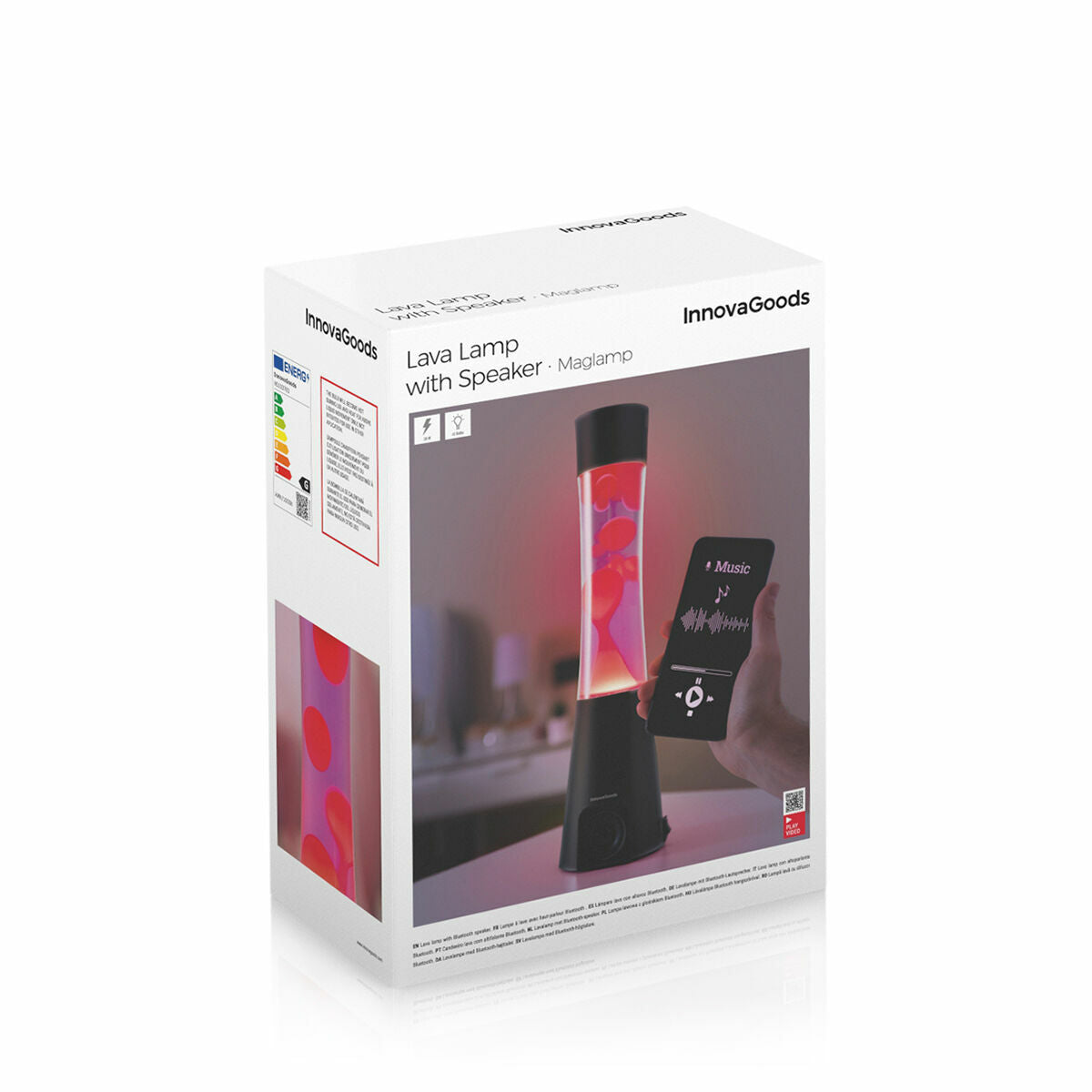 Lámpara de Lava con Altavoz Bluetooth
