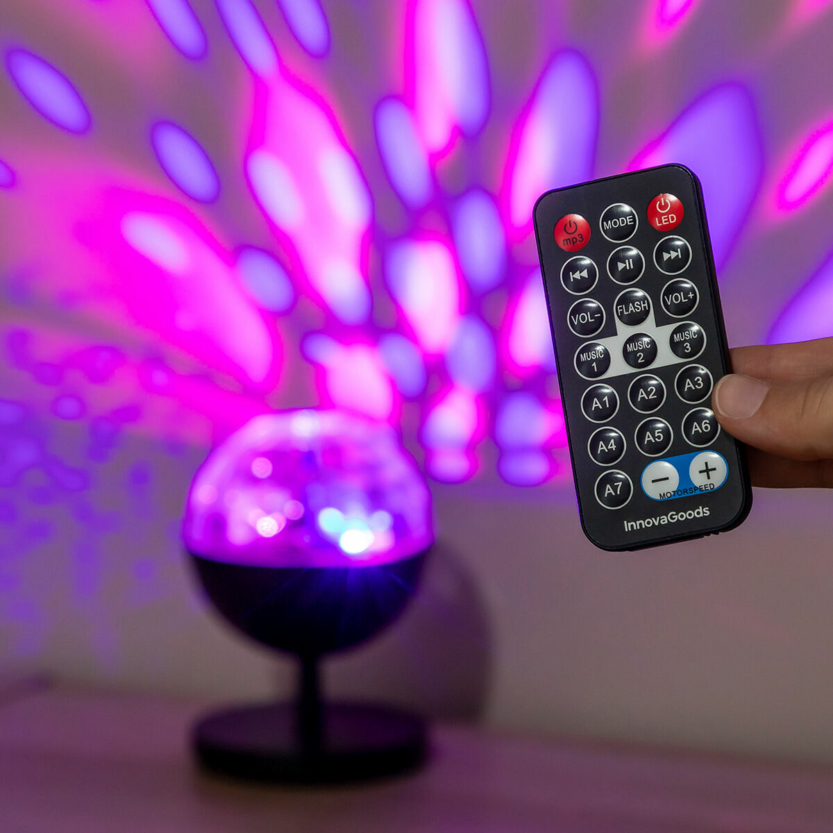 Bola Disco LED con Altavoz Bluetooth