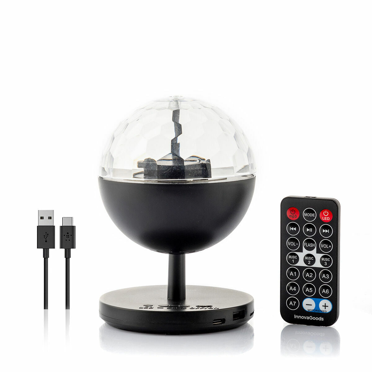 Bola Disco LED con Altavoz Bluetooth