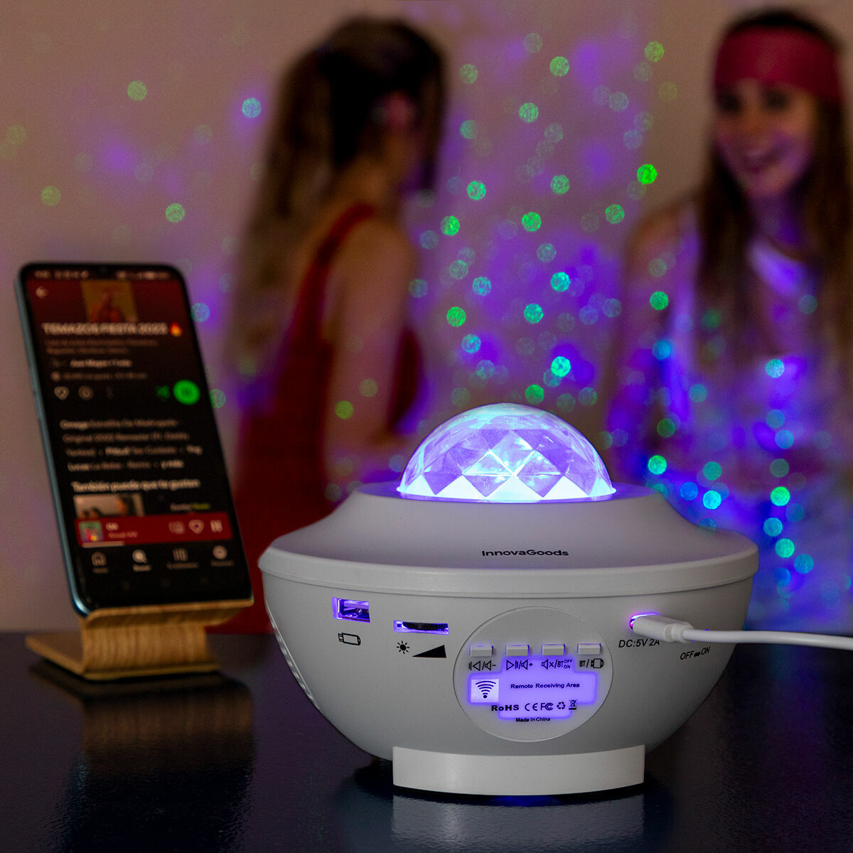 Proyector Galaxia con Altavoz Bluetooth
