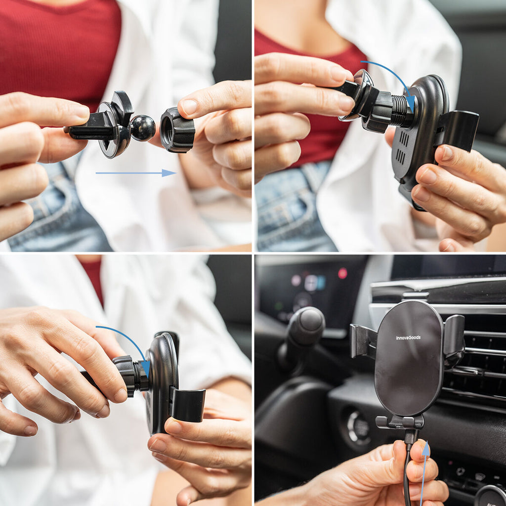 Soporte Móvil para Coche con Carga Inalámbrica