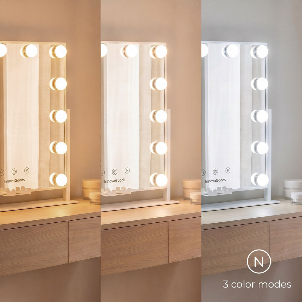 Espejo Hollywood con 12 Luces LED